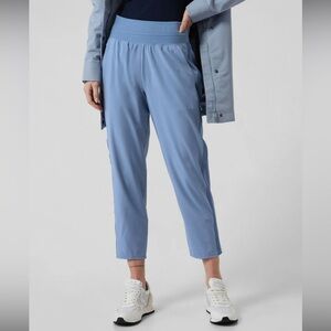 NEW! Athleta Nolita Slim Tapered Crop Pants light blue